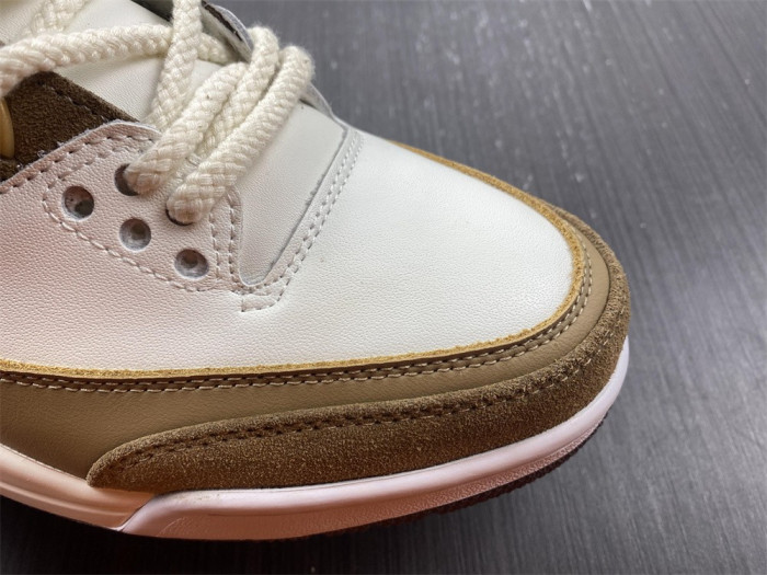 Air Jordan 3 Retro SE White Dark Brown Green 398614-500