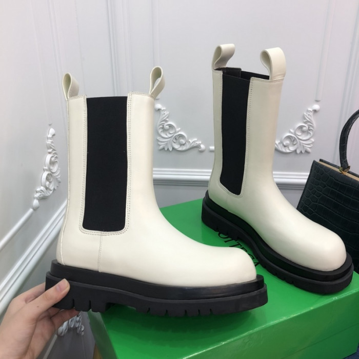 Bo*te*ga ve*ne*ta chelsea tire leather high boot